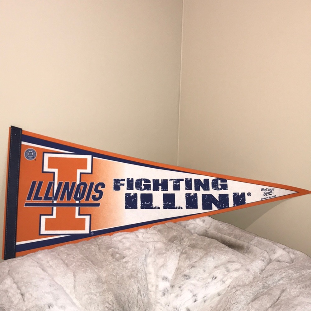UNIVERSITY OF ILLINOIS 12 x 30 PENNANT